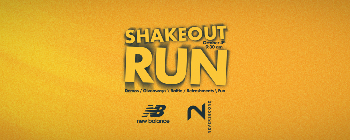 TCM Shakeout Run with New Balance - Saturday, October 4th