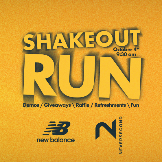 TCM Shakeout Run with New Balance - Saturday, October 4th