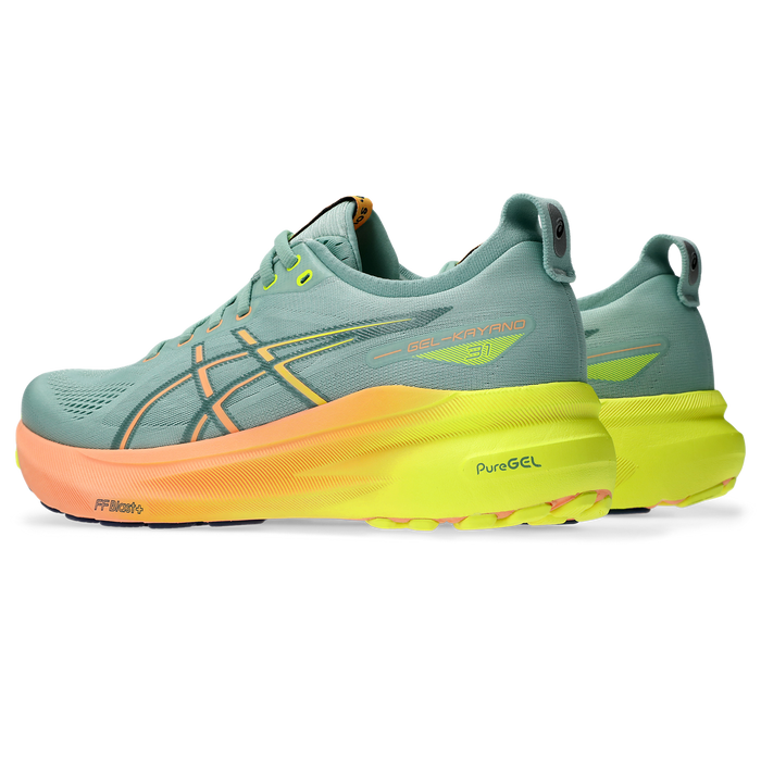 Men s GEL Kayano 31 Paris 750 Light Celadon Safety Yellow TC Running Co