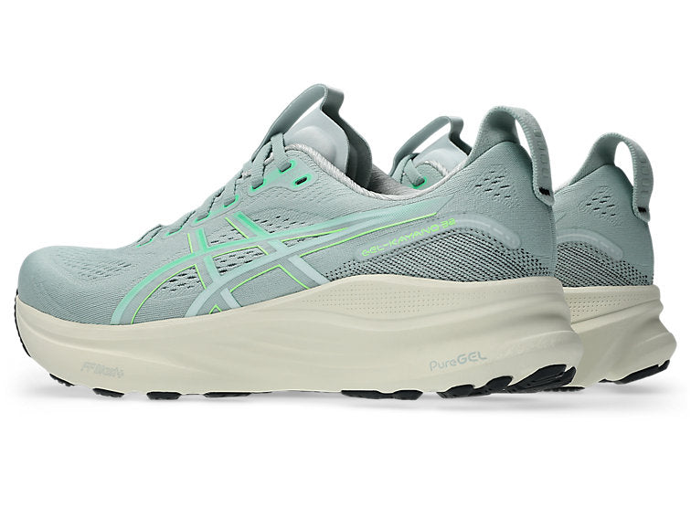 Men's GEL-Kayano 32 WIDE (402 - Cold Moss/Vital Green) — TC Running Co
