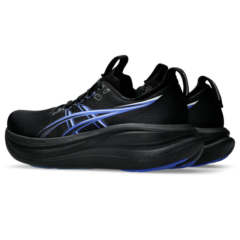 Men's Gel-Nimbus 28 (004 - Black/Neon Blue)