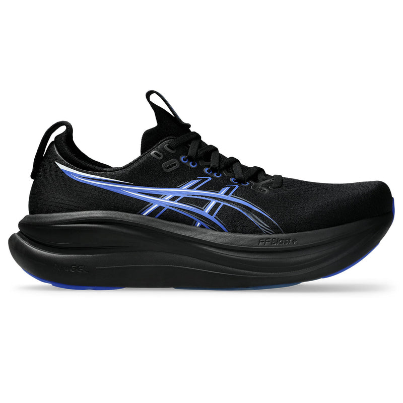 Men's Gel-Nimbus 28 (004 - Black/Neon Blue)