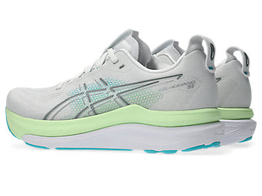 Men's Gel-Kayano 33 (100 - White/Energy Aqua)