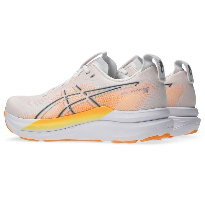 Men's Gel-Kayano 33 (101 - White/Stadium Orange)