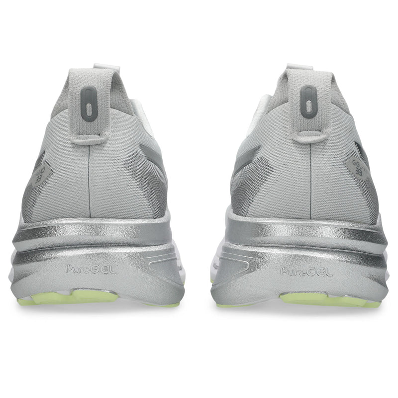 Men's Gel-Kayano 33 Platinum (020 - Platinum/Glow Green)