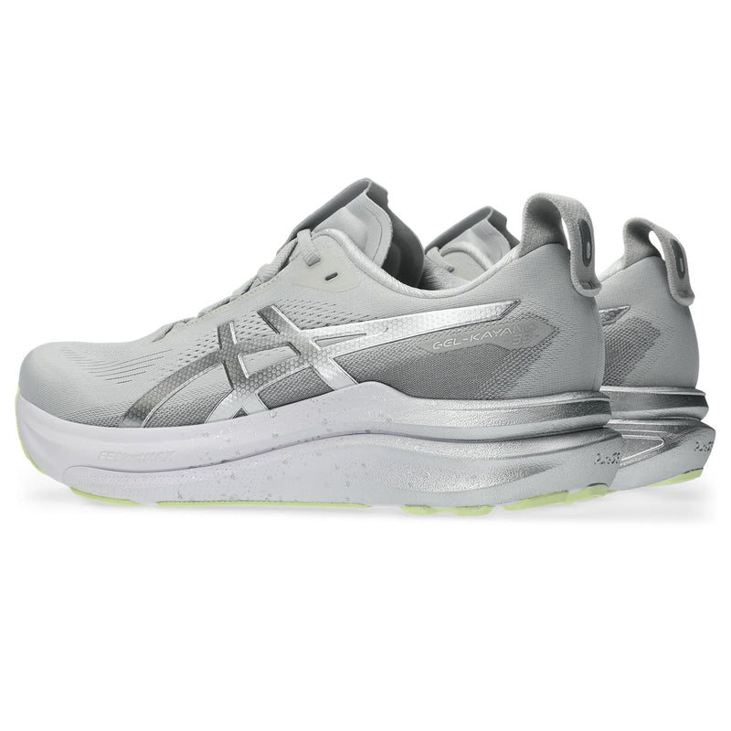 Men's Gel-Kayano 33 Platinum (020 - Platinum/Glow Green)