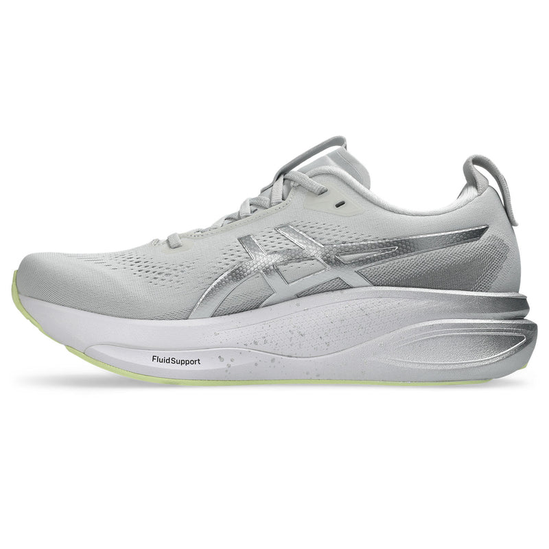 Men's Gel-Kayano 33 Platinum (020 - Platinum/Glow Green)