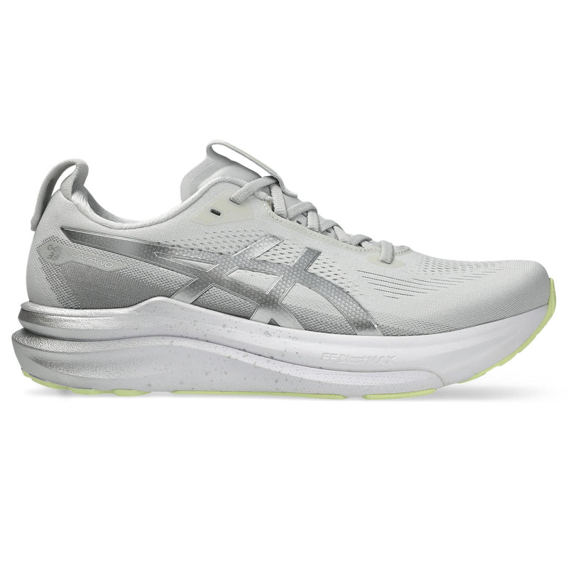 Men's Gel-Kayano 33 Platinum (020 - Platinum/Glow Green)