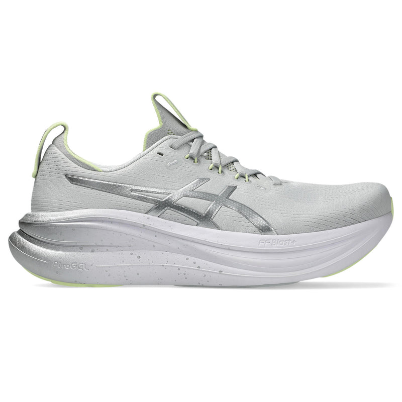 Men's Gel-Nimbus 28 Platinum (020 - Platinum/Glow Green)