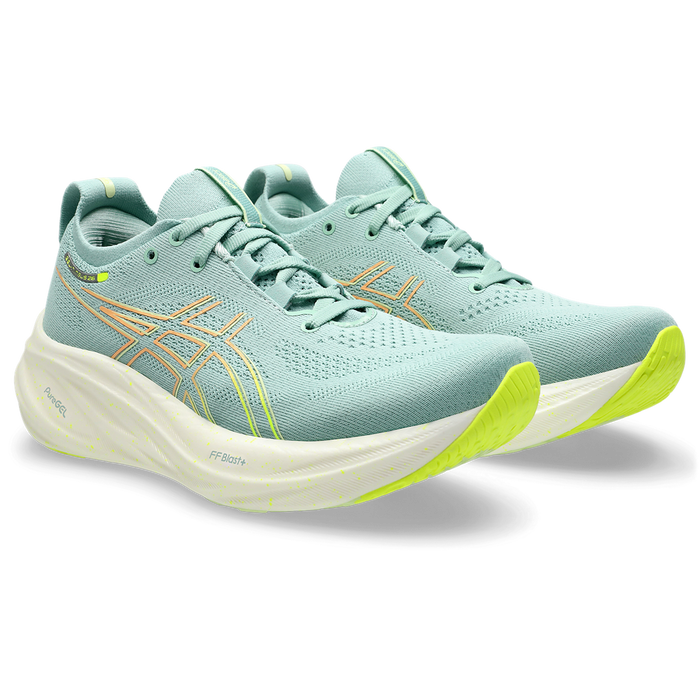 Women’s Gel-Nimbus 26 (301 - Light Celadon/Safety Yellow)