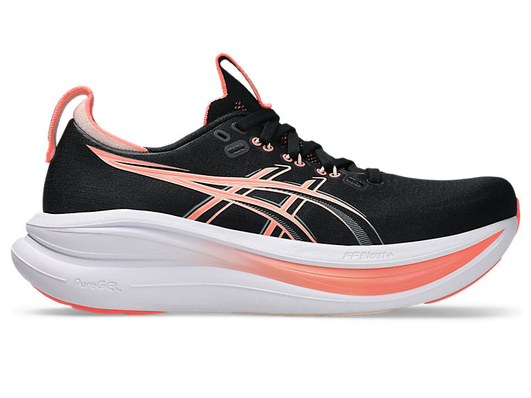 Women's Gel-Nimbus 28 (003 - Black/Pearl Pink)