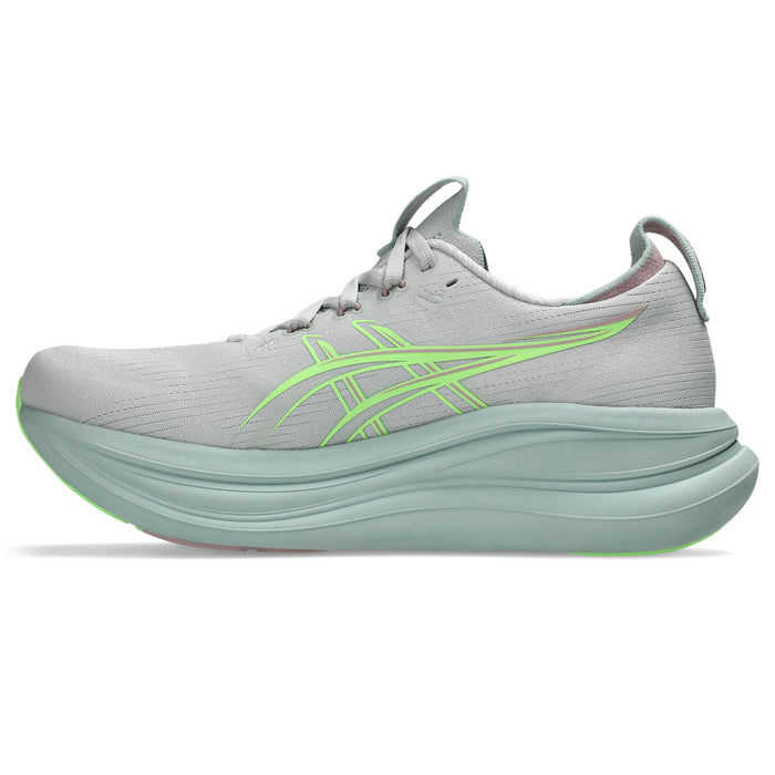 Women's Gel-Nimbus 28 (020 - Cloud Grey/Illuminate Green)
