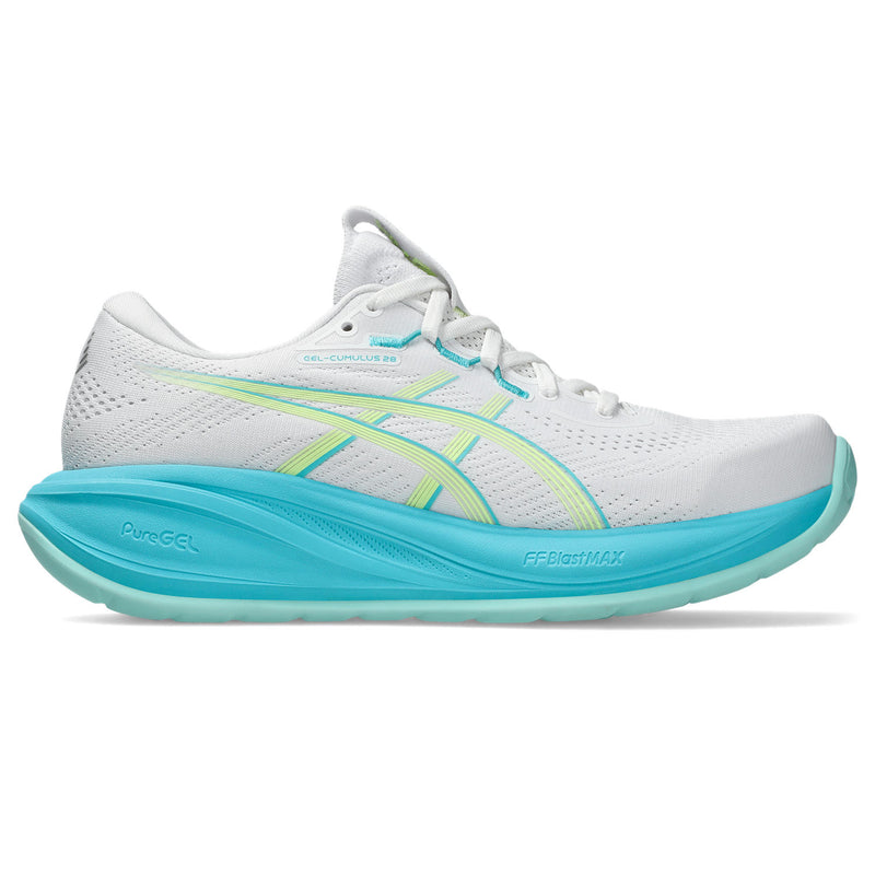 Women's Gel-Cumulus 28 (102 - White/Energy Aqua)