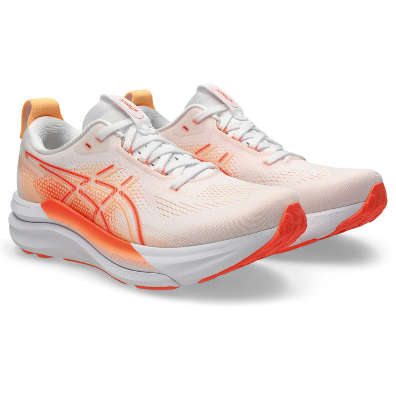 Women's Gel-Kayano 33 (101 - White/Vivid Coral)