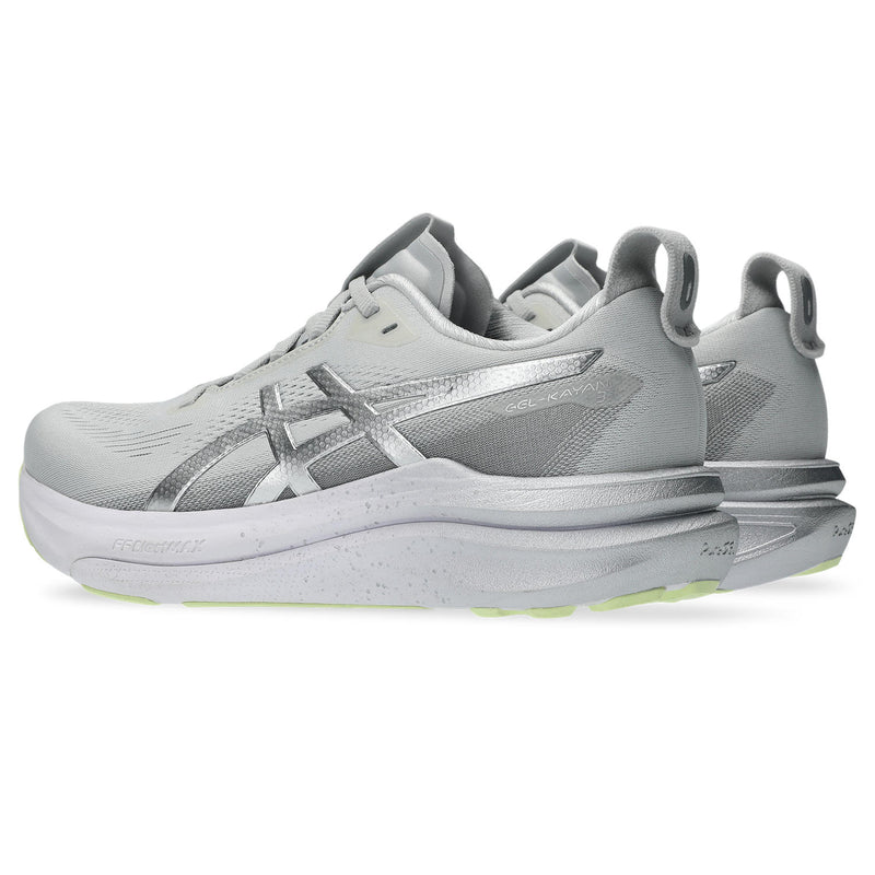 Women's Gel-Kayano 33 Platinum (020 - Platinum/Glow Green)