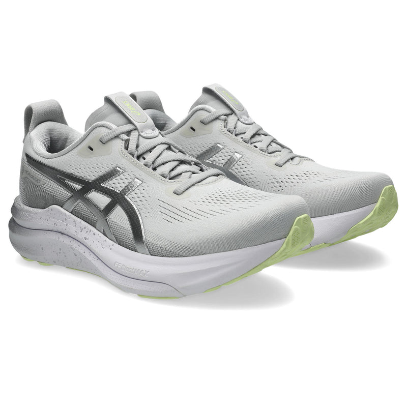 Women's Gel-Kayano 33 Platinum (020 - Platinum/Glow Green)