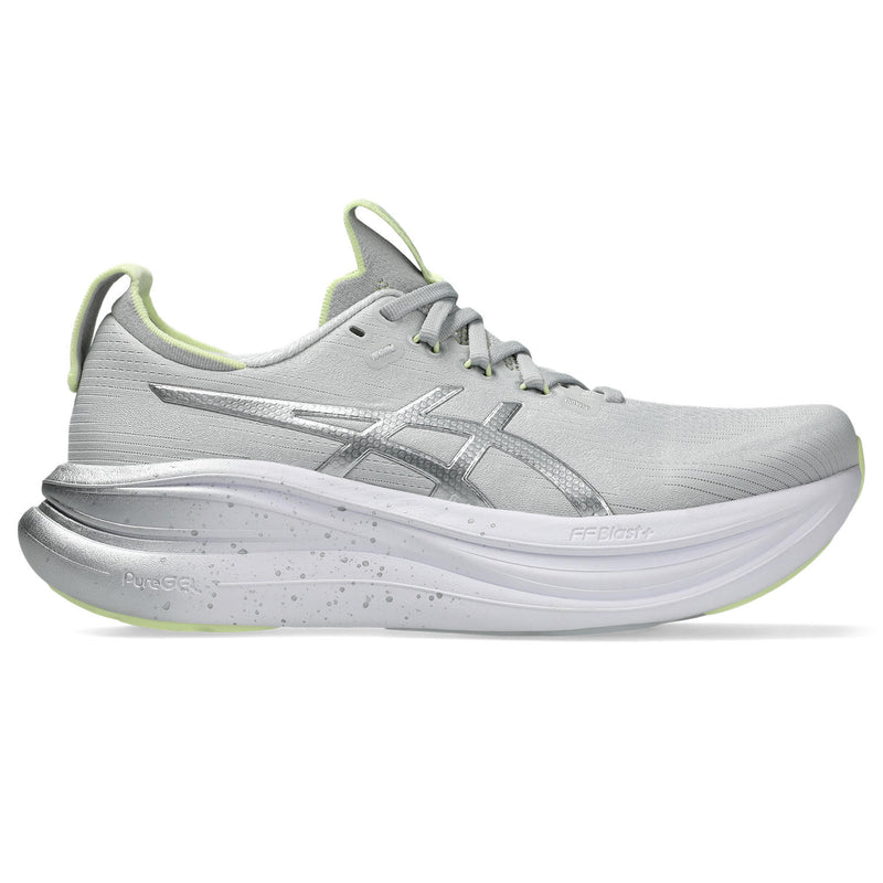 Women's Gel-Nimbus 28 Platinum (020 - Platinum/Glow Green)