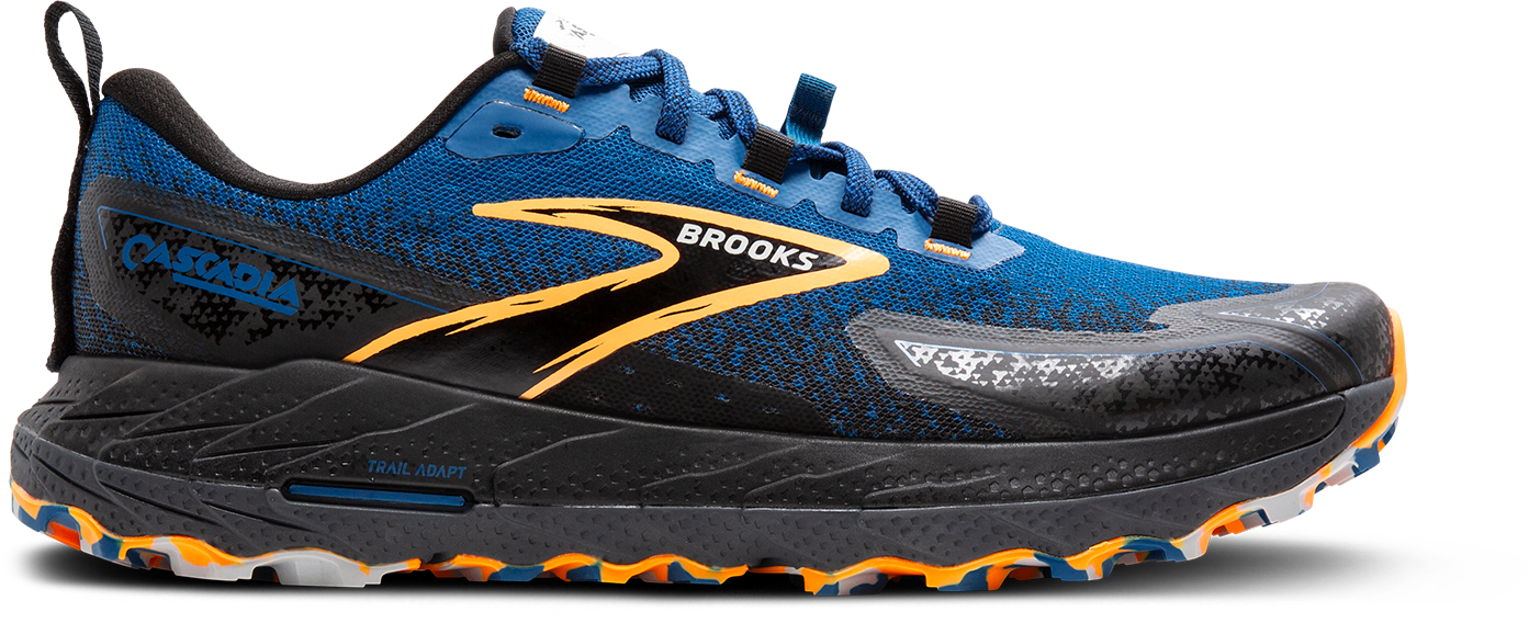 Men's Cascadia 18 (465 - Blue Sapphire/Black/Orange)