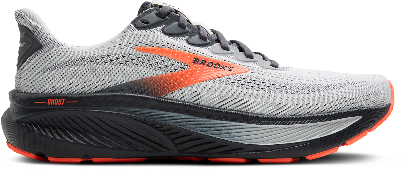 Men's Ghost 17 (048 - Oyster Mushroom/Orange/Ebony) — TC Running Co