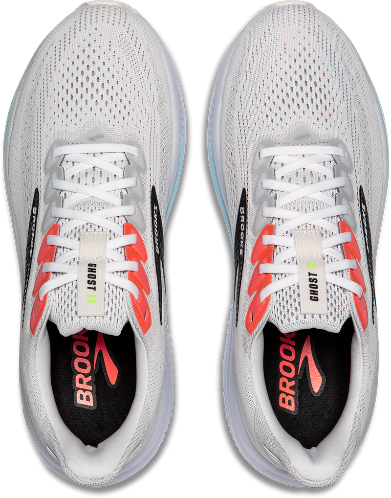 Men's Ghost 17 (112 - White/Pink Clay/Gecko)