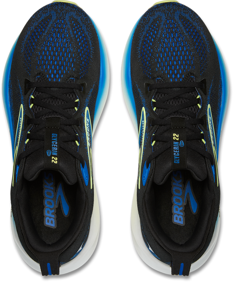 Men's Glycerin 22 (002 - Black/Cobalt/Neo Yellow)