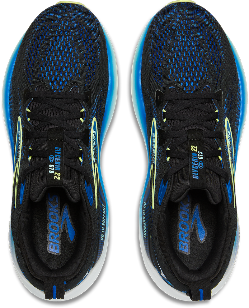 Men's Glycerin GTS 22 (002 - Black/Cobalt/Neo Yellow)