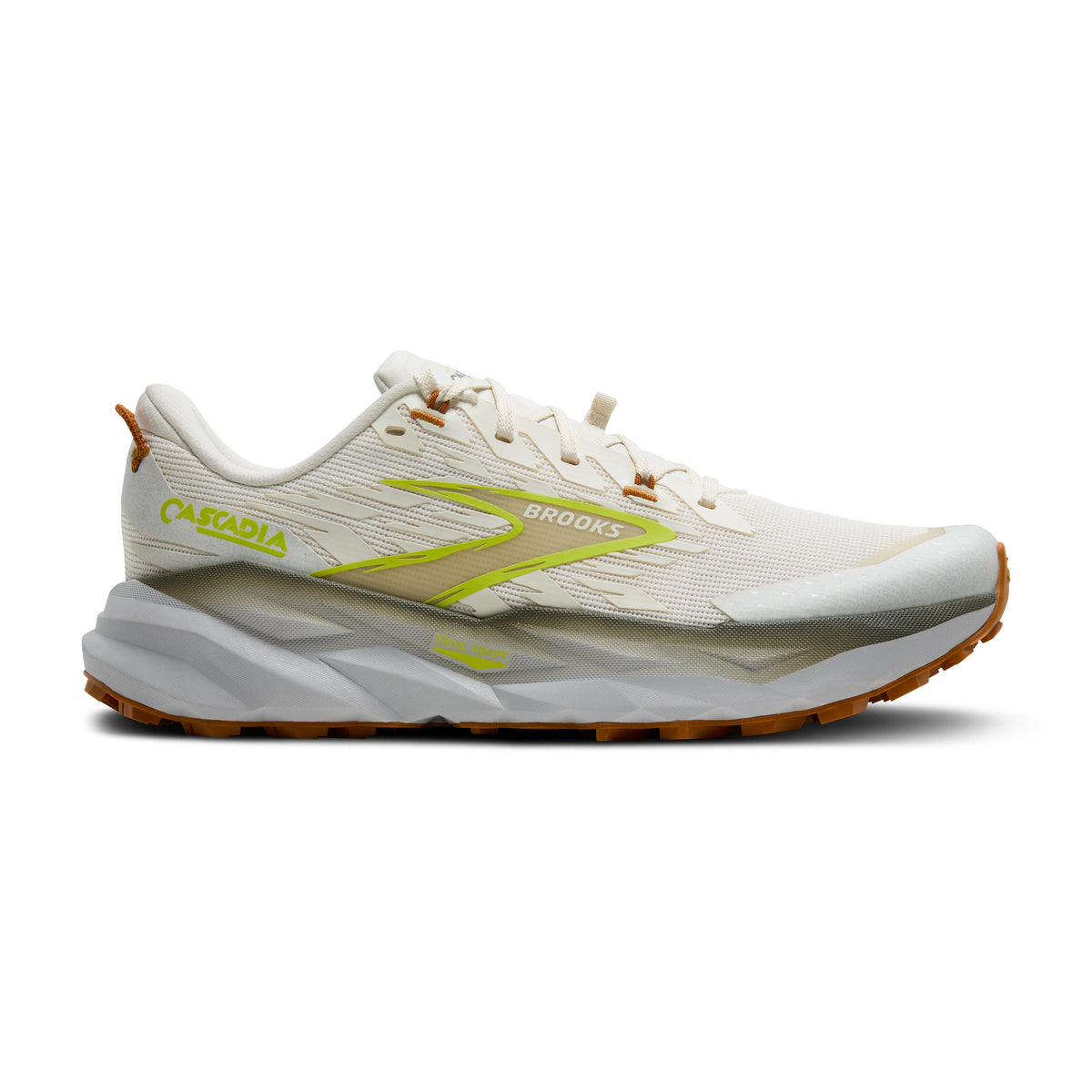 フランスラックス ティースキャスケード ♡アイボリートーキョー Men's Cascadia 19 (183 - Coconut/Olive/Ginger) — TC Running Co