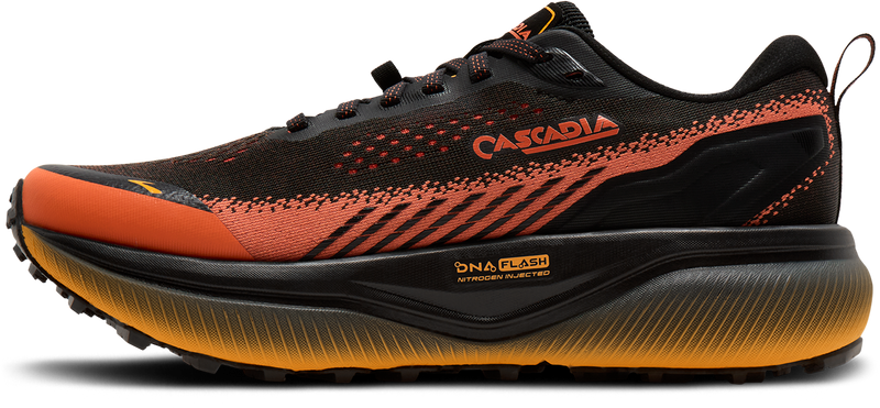 Men's Cascadia 20 (016 - Black/Tigerlily/Orange)