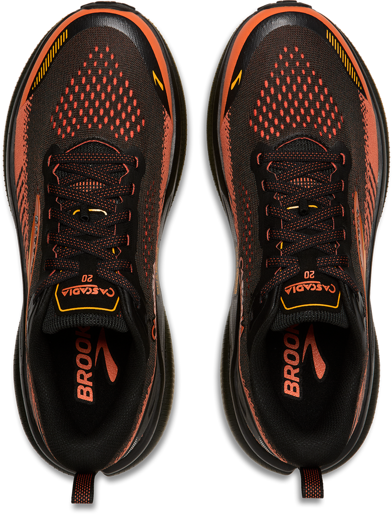 Men's Cascadia 20 (016 - Black/Tigerlily/Orange)