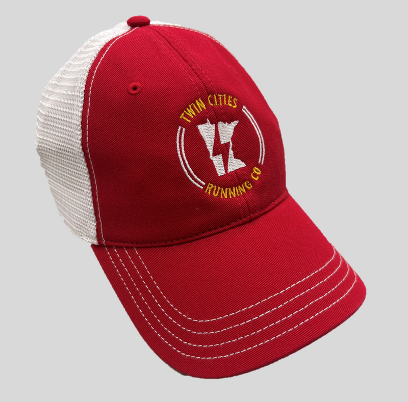 TCRC “111” Garment Washed SnapBack Cap (Red/White)