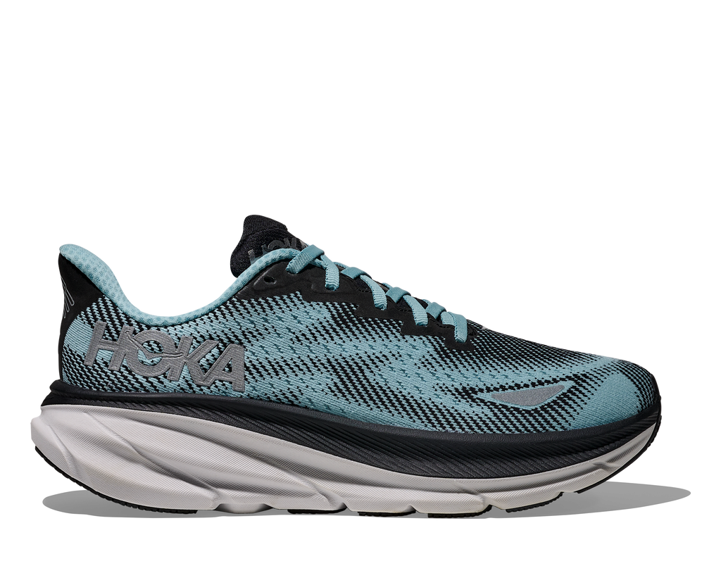 Women's Clifton 9 GTX (BNDR - Black/Raindrop) — TC Running Co