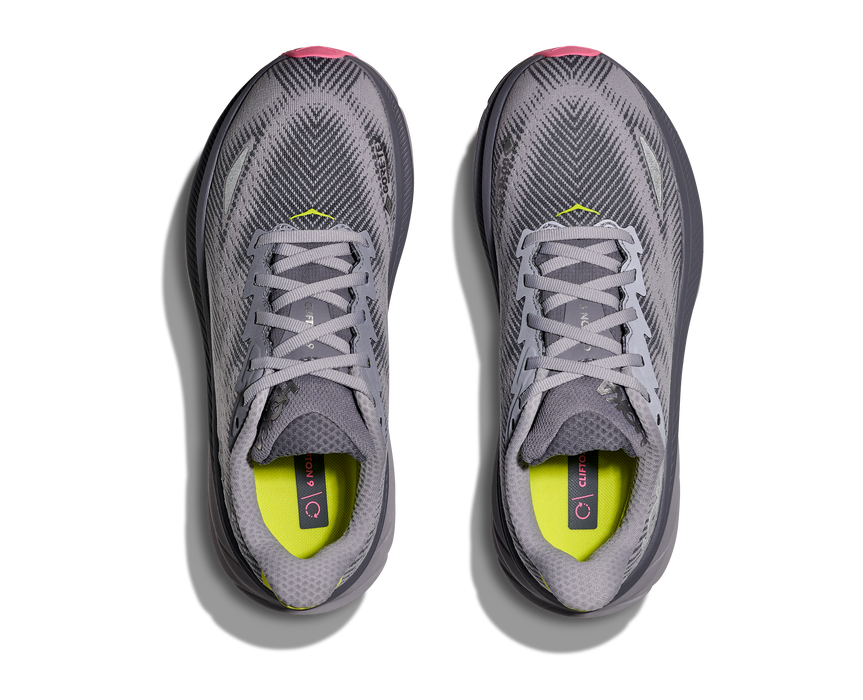 Women's Clifton 9 GTX (GYSK - Grey Skies/Foggy grey)