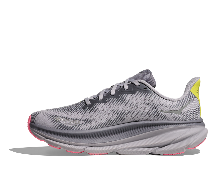 Women's Clifton 9 GTX (GYSK - Grey Skies/Foggy grey)