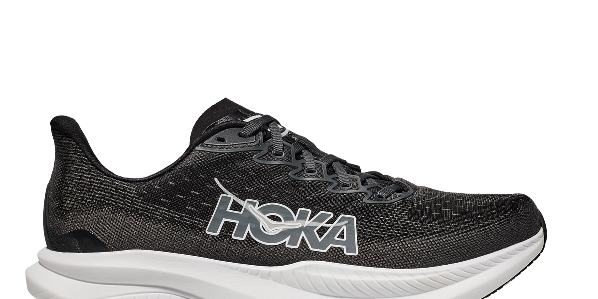 Hoka One One ? Mach 6 Black White Shoes 1147790 BWHT Men’s 9.5 10 10.5 11 12 Hoka Mach 6 (Men main image 2
