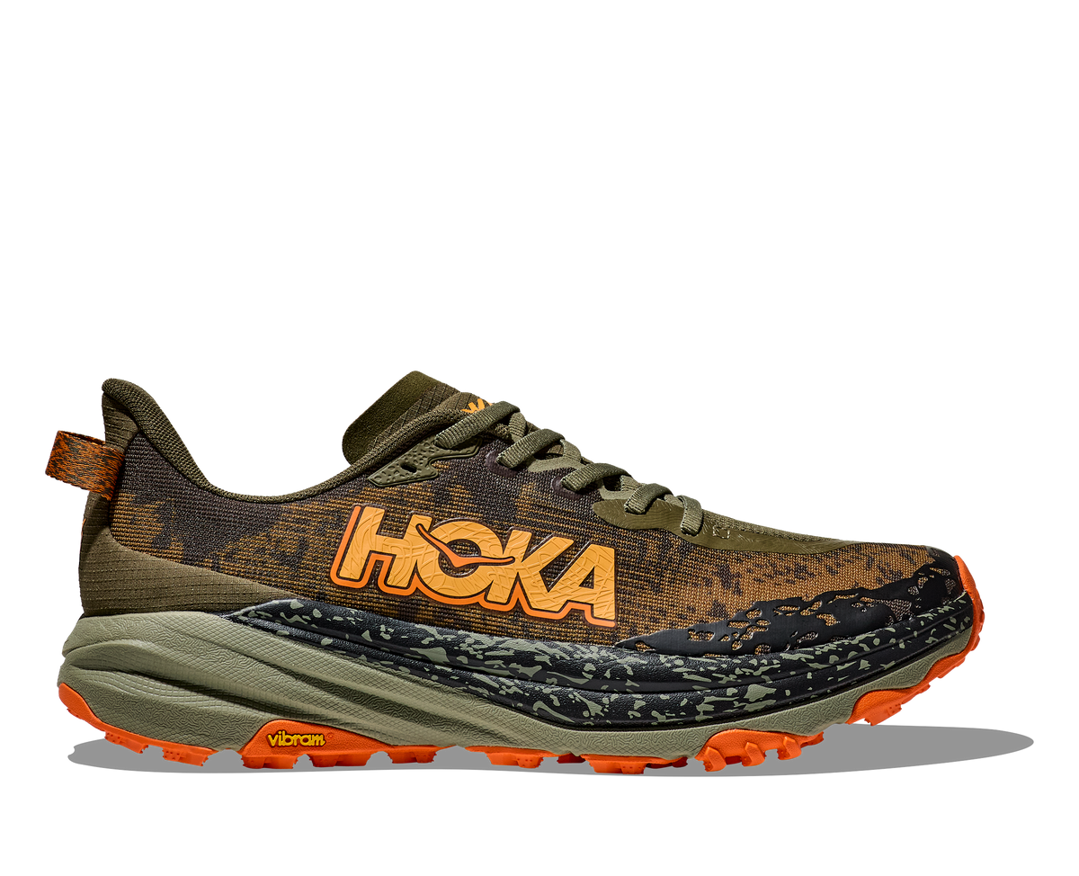 Men's Speedgoat 6 (AQL - Antique Olive/Squash) — TC Running Co Men's Speedgoat 6 (AQL - Antique Olive/Squash) — TC Running Co