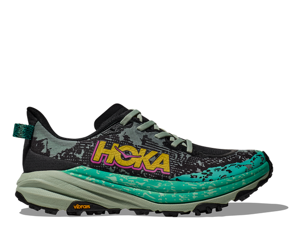 Women's Speedgoat 6 (BLVR - Black/Aloe Vera) — TC Running Co