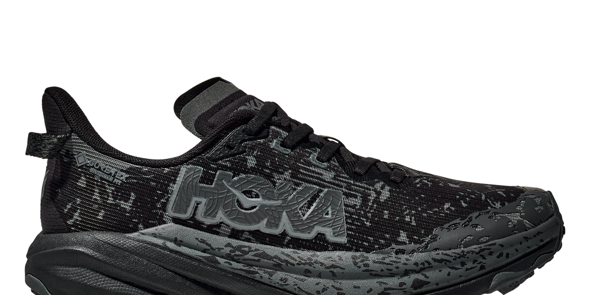 HOKA ONE Speedgoat 6 GTX Trail Running Shoes Black Outer Orbit Size 9 Men\'s Hoka Speedgoat 6 GTX Black/Outer Orbit 1155151-BCKT  main image 3