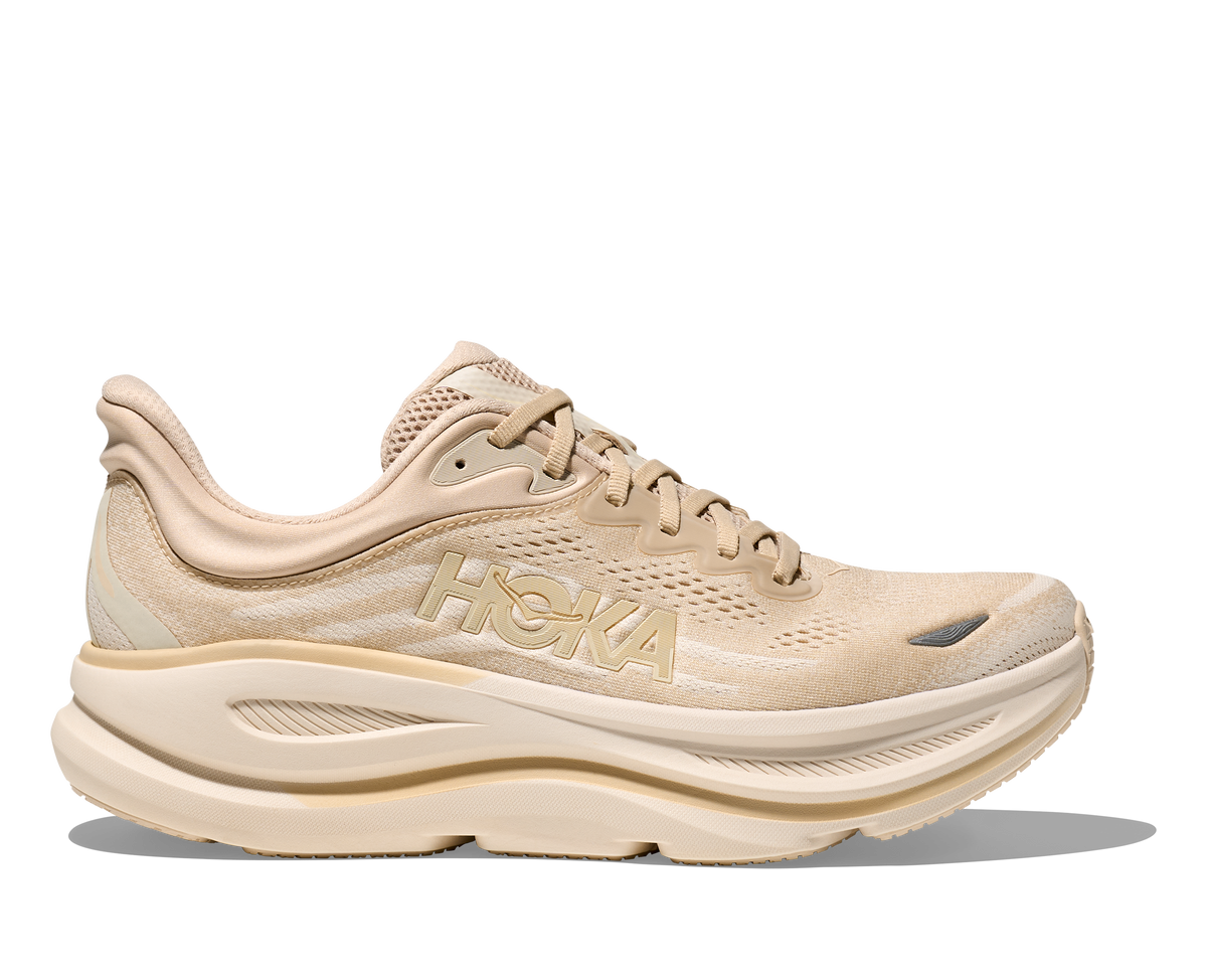 Hoka‎ One One Bondi 9 Running Shoes Men\'s Size 8 Oatmeal 1162011 / OLTM Hoka Bondi 9 Mens Running Shoes Oatmeal Oat Milk 1162011  main image 3