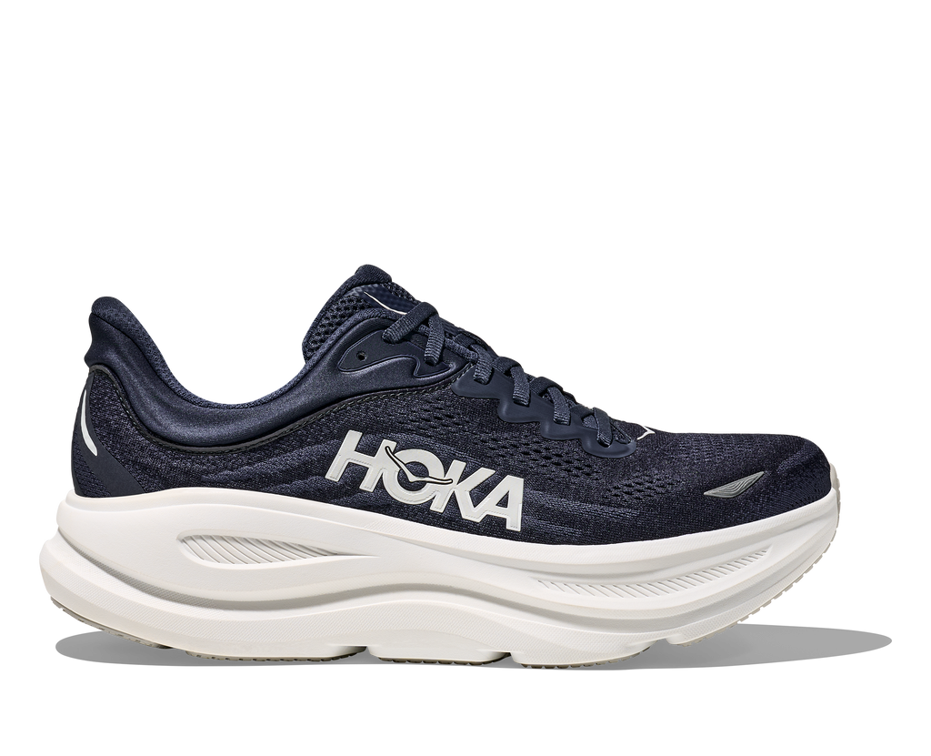HOKA　ボンダイ9　エクストラワイド Men's Bondi 9 EXTRA WIDE (VYN - Varsity Navy/White) — TC Running Co
