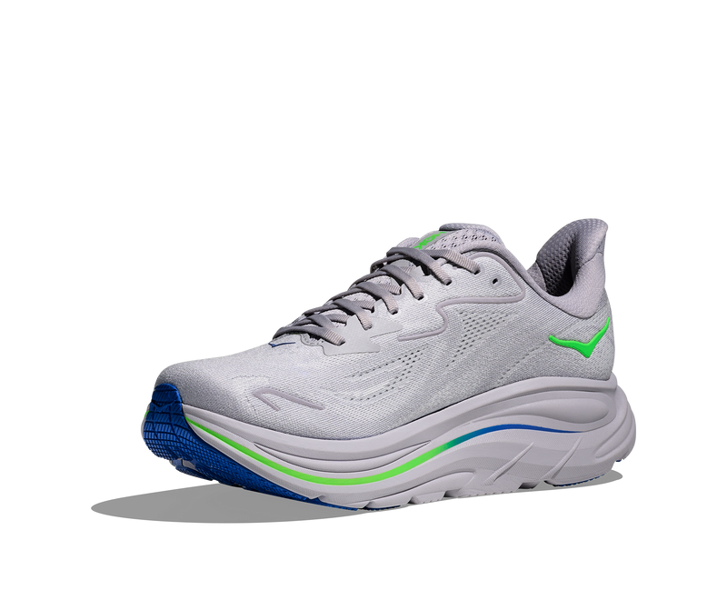 Men's Clifton 10 (AYNN - Ash Grey/Neon Green)