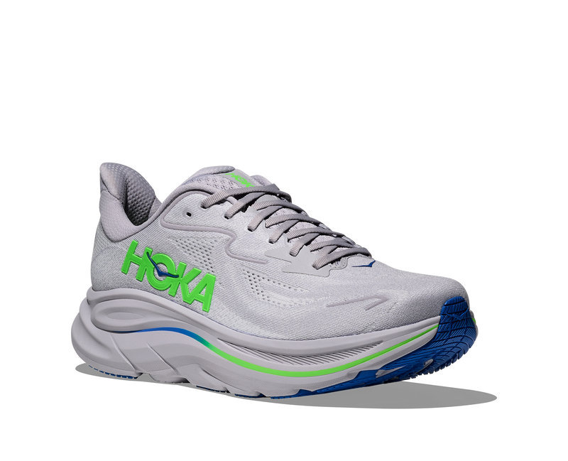 Men's Clifton 10 (AYNN - Ash Grey/Neon Green)