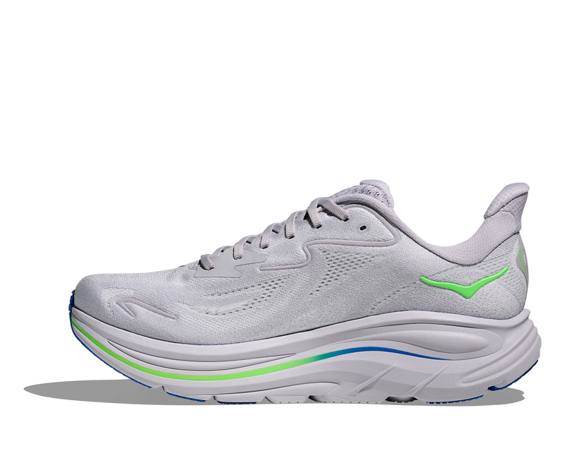 Men's Clifton 10 (AYNN - Ash Grey/Neon Green)