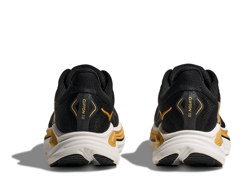 Men's Clifton 10 (BKGD - Black/Gold)
