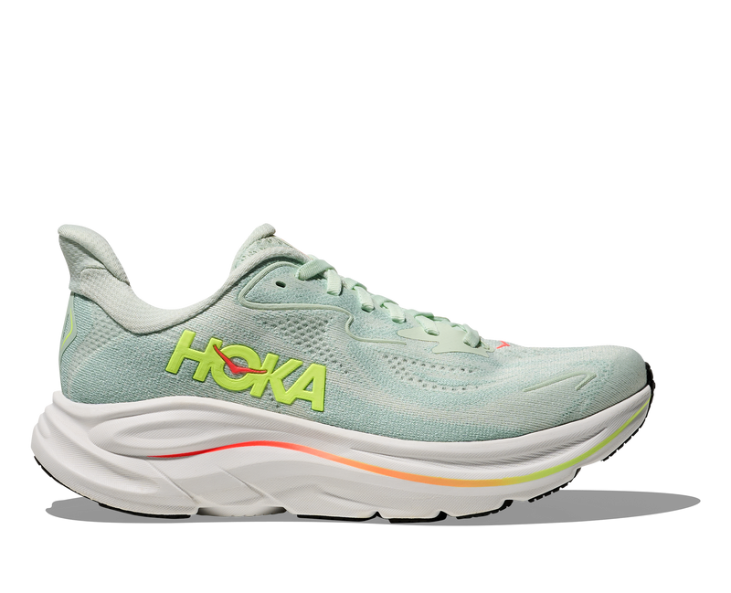 Women's Clifton 10 WIDE (SLSSN - Sea Glass/Neon Flame)