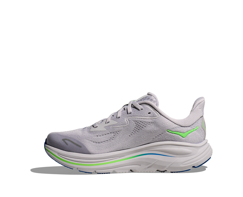 Big Kids Clifton 10 (AYNN - Ash Grey/Neon Green)