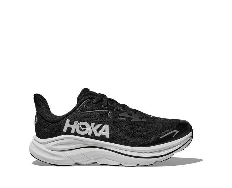 Big Kids Clifton 10 (BWHT - Black/White)