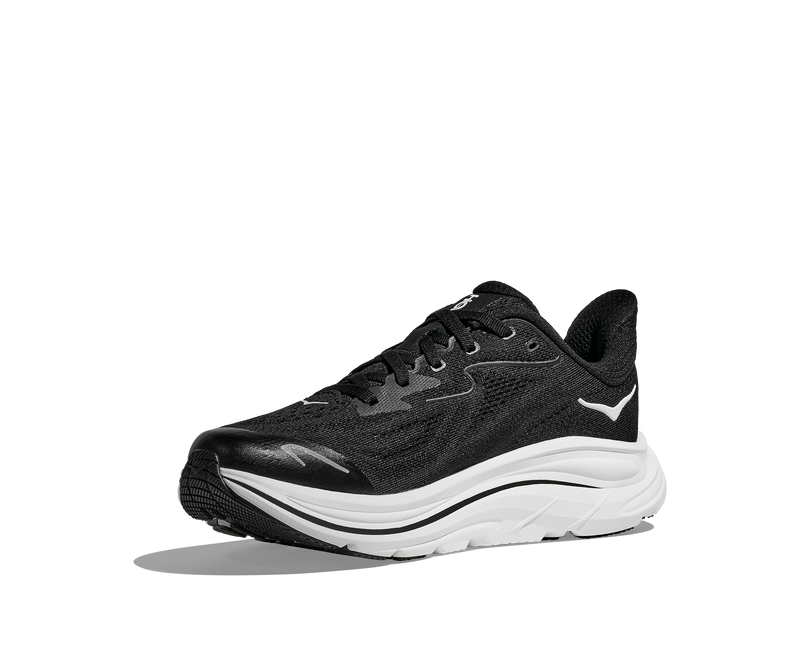 Big Kids Clifton 10 (BWHT - Black/White)