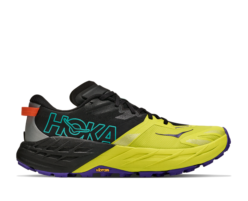 Men's Speedgoat 7 (BHK - Black/Hoka Citrus)