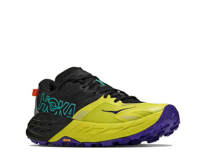 Men's Speedgoat 7 (BHK - Black/Hoka Citrus)
