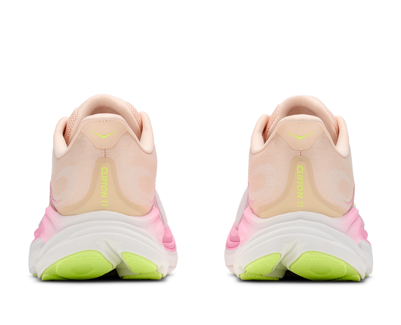 Women's Clifton 11 WIDE (TWW - Tangerine Glow/White)